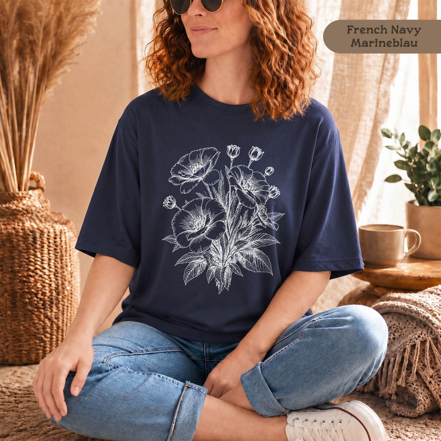 Mohnblumen T-Shirt Damen Bio Baumwolle nachhaltig