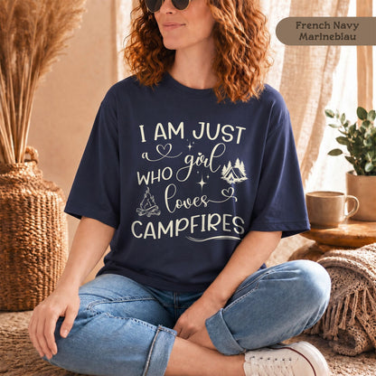 Nachhaltiges Camping Shirt Damen Bio Baumwolle