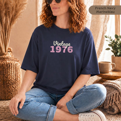 Nachhaltiges Vintage 1976 Damen Shirt