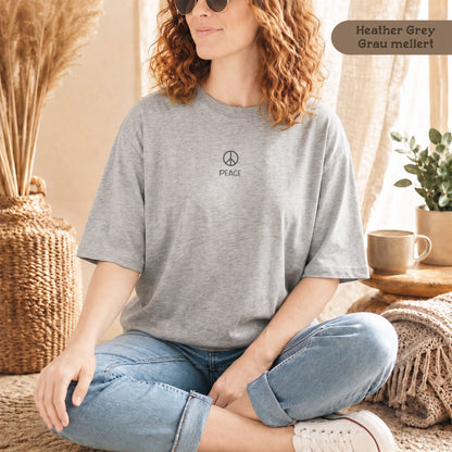 Peace Shirt Damen, Bio-Baumwolle