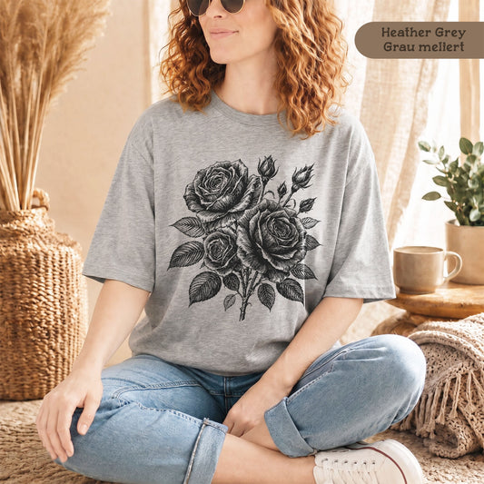 Nachhaltiges Vintage Rosen T-Shirt