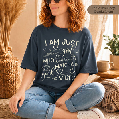 Nachhaltiges Matcha-Liebhaber Shirt Damen