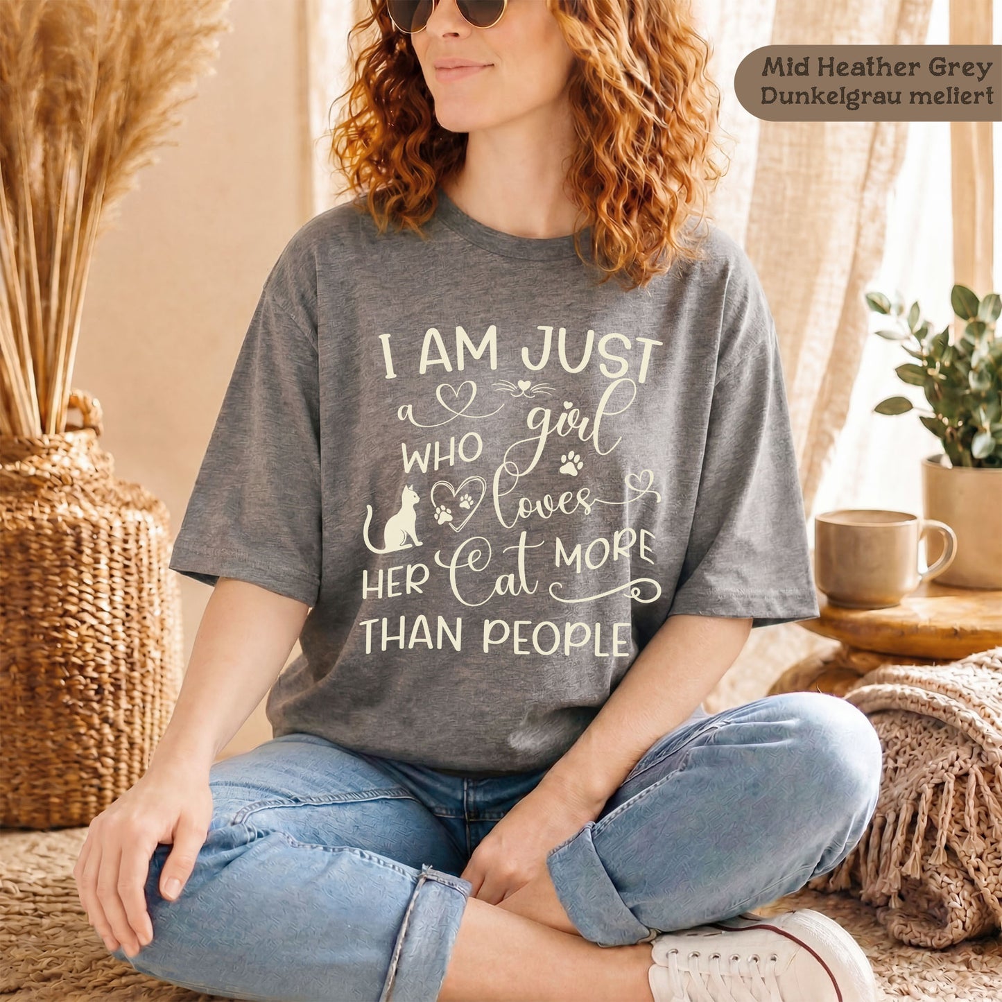 Nachhaltiges und humorvolles Katzen-Liebhaber T-Shirt