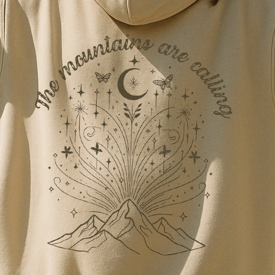 100% Bio Baumwolle Oversized Hoodie, Kapuzenpullover Frauen Wandern