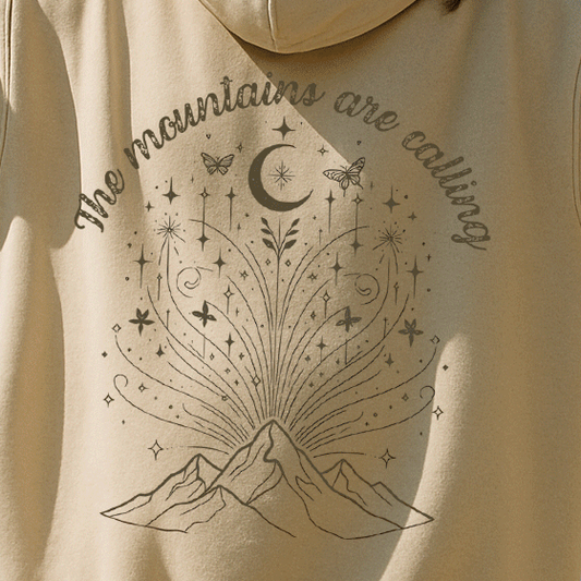 100% Bio Baumwolle Oversized Hoodie, Kapuzenpullover Frauen Wandern