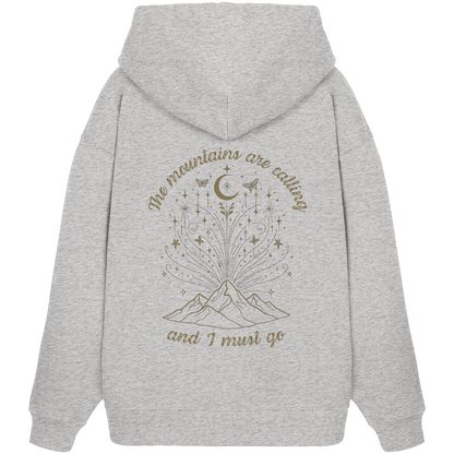 100% Bio Baumwolle Oversized Hoodie, Kapuzenpullover Frauen Wandern