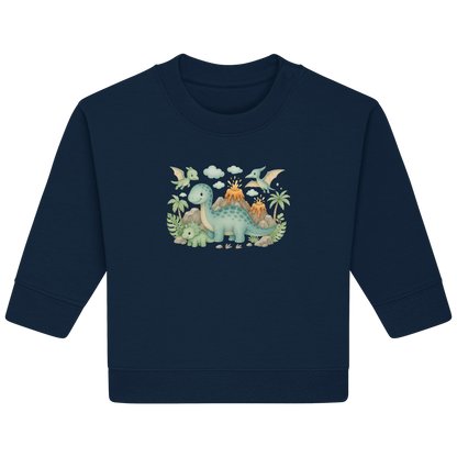 Dinosaurier für Babys, Jungs und Mädchen - Baby Organic Sweatshirt