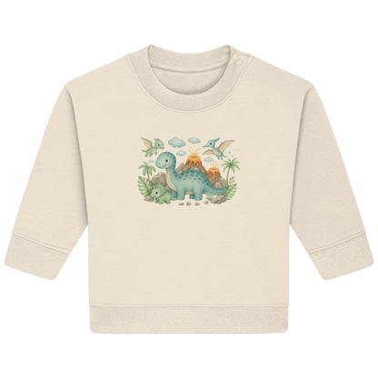 Dinosaurier für Babys, Jungs und Mädchen - Baby Organic Sweatshirt