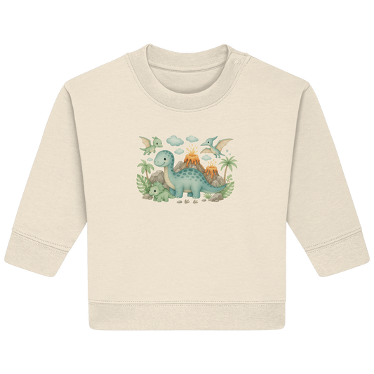 Dinosaurier für Babys, Jungs und Mädchen - Baby Organic Sweatshirt