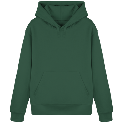 Sudadera con capucha confeccionada con un 85% de algodón orgánico y un símbolo navideño redondo - Sudadera con capucha básica orgánica