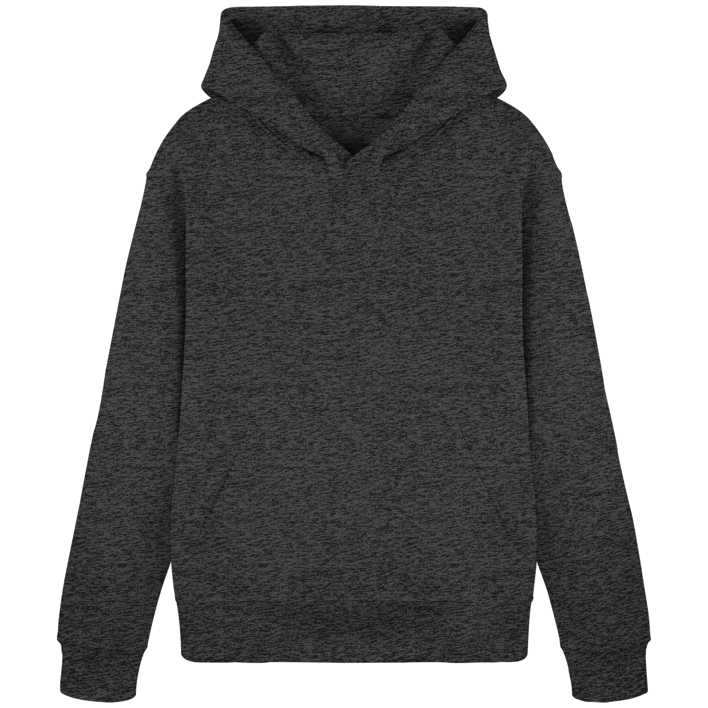 Sudadera con capucha confeccionada con un 85% de algodón orgánico y un símbolo navideño redondo - Sudadera con capucha básica orgánica