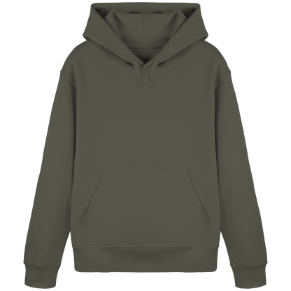 Sudadera con capucha confeccionada con un 85% de algodón orgánico y un símbolo navideño redondo - Sudadera con capucha básica orgánica