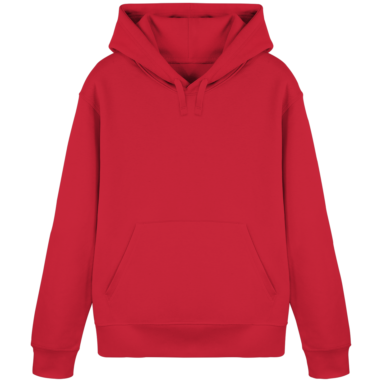 Sudadera con capucha confeccionada con un 85% de algodón orgánico y un símbolo navideño redondo - Sudadera con capucha básica orgánica