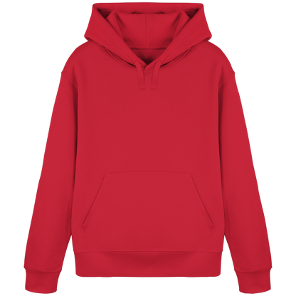 Sudadera con capucha confeccionada con un 85% de algodón orgánico y un símbolo navideño redondo - Sudadera con capucha básica orgánica