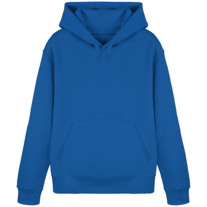 Sudadera con capucha confeccionada con un 85% de algodón orgánico y un símbolo navideño redondo - Sudadera con capucha básica orgánica