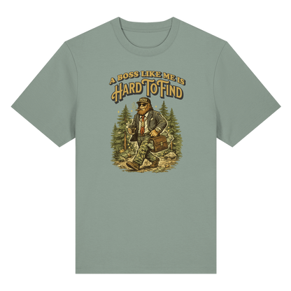 „A Boss Like Me Is Hard To Find“ Lustiges Sasquatch Bigfoot T-Shirt für Chef, Retro Vintage Geschenkidee für Chefs, Naturliebhaber - Organic Heavy T-Shirt