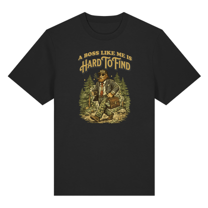 „A Boss Like Me Is Hard To Find“ Lustiges Sasquatch Bigfoot T-Shirt für Chef, Retro Vintage Geschenkidee für Chefs, Naturliebhaber - Organic Heavy T-Shirt
