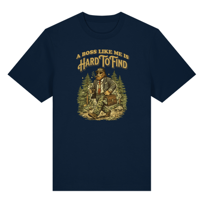 „A Boss Like Me Is Hard To Find“ Lustiges Sasquatch Bigfoot T-Shirt für Chef, Retro Vintage Geschenkidee für Chefs, Naturliebhaber - Organic Heavy T-Shirt