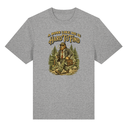 „A Boss Like Me Is Hard To Find“ Lustiges Sasquatch Bigfoot T-Shirt für Chef, Retro Vintage Geschenkidee für Chefs, Naturliebhaber - Organic Heavy T-Shirt