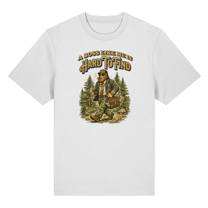 „A Boss Like Me Is Hard To Find“ Lustiges Sasquatch Bigfoot T-Shirt für Chef, Retro Vintage Geschenkidee für Chefs, Naturliebhaber - Organic Heavy T-Shirt