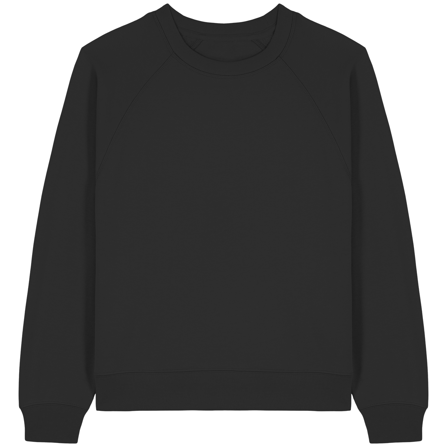 Sudadera raglán orgánica para mujer con símbolos navideños redondos dibujados a mano