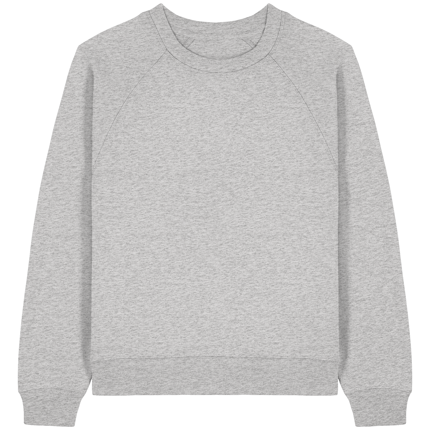 Sudadera raglán orgánica para mujer con símbolos navideños redondos dibujados a mano