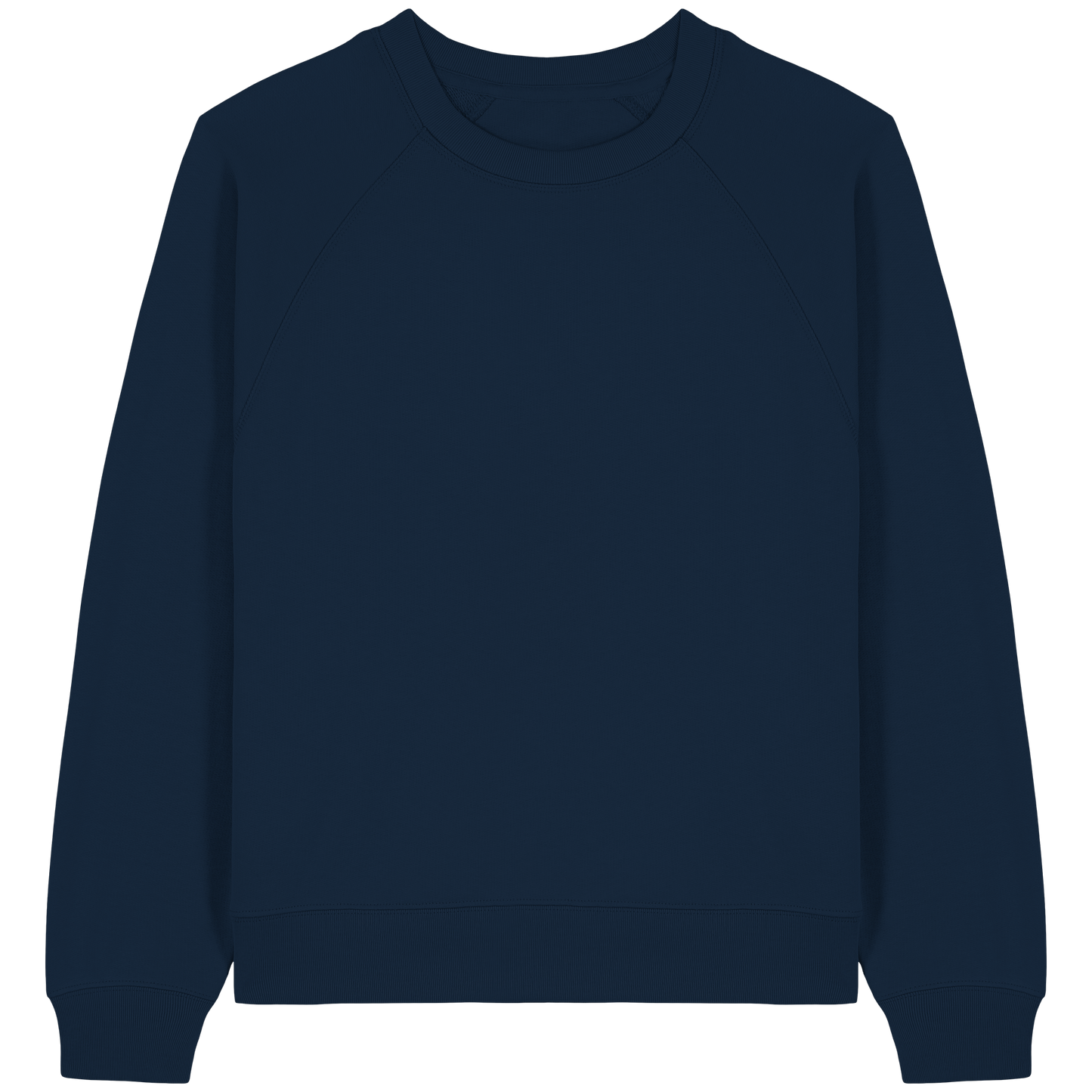 Sudadera raglán orgánica para mujer con símbolos navideños redondos dibujados a mano