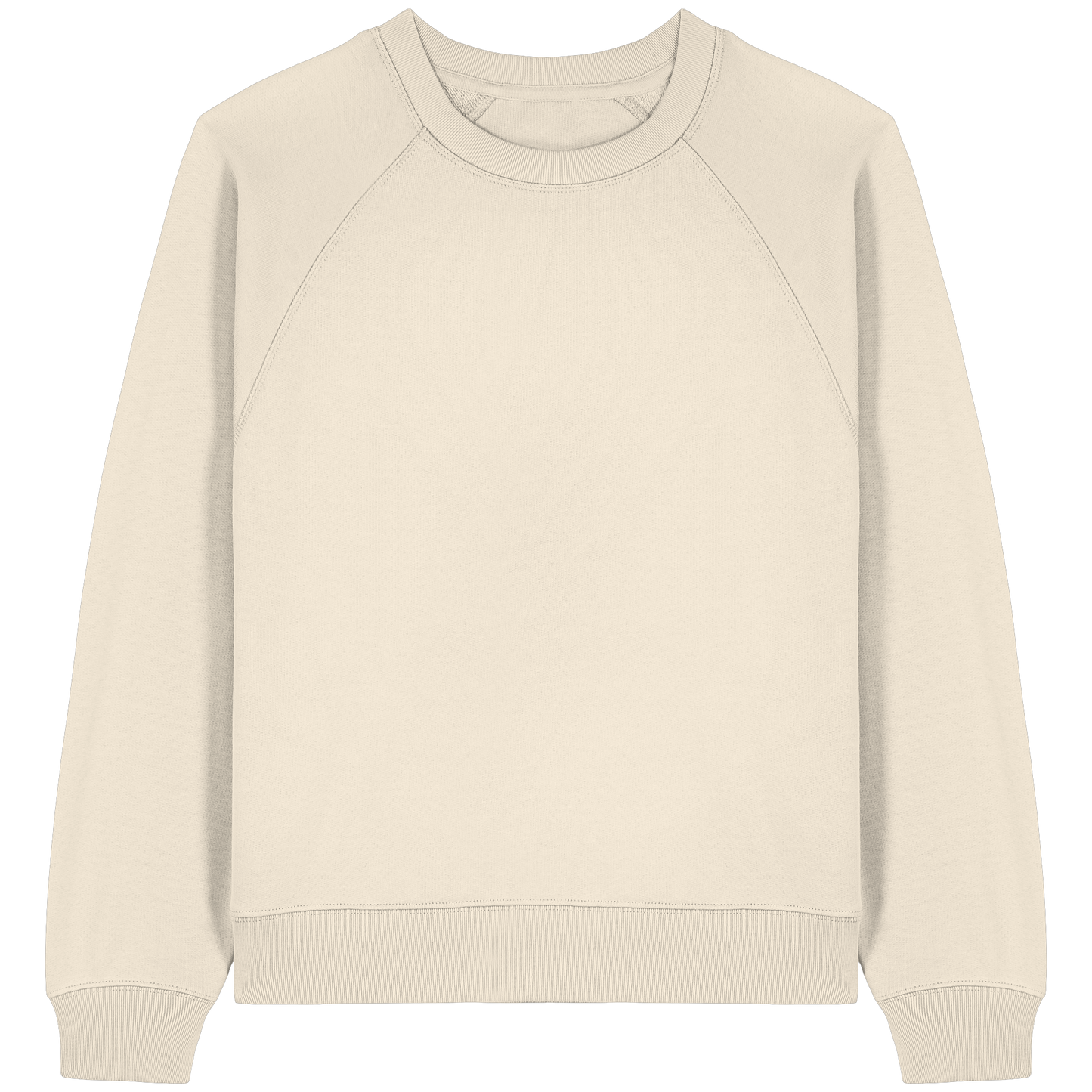 Sudadera raglán orgánica para mujer con símbolos navideños redondos dibujados a mano